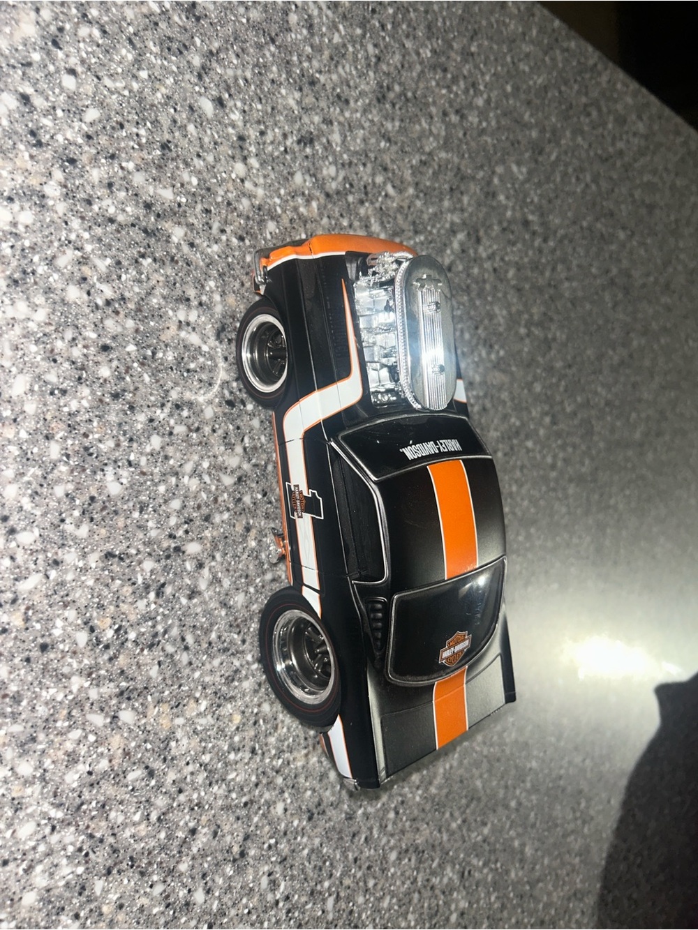 Harley-Davidson Black & Orange Muscle Car Toy